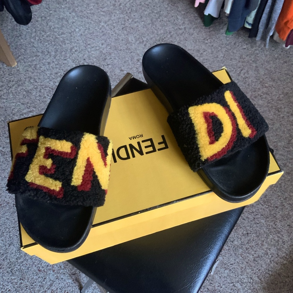 Fendi Fur Slides